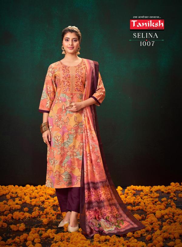 Taniksh Selina Vol 01 Muslin Printed Kurti Bottom With Dupatta